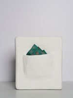Handwoven Green Silk Pocket Square
