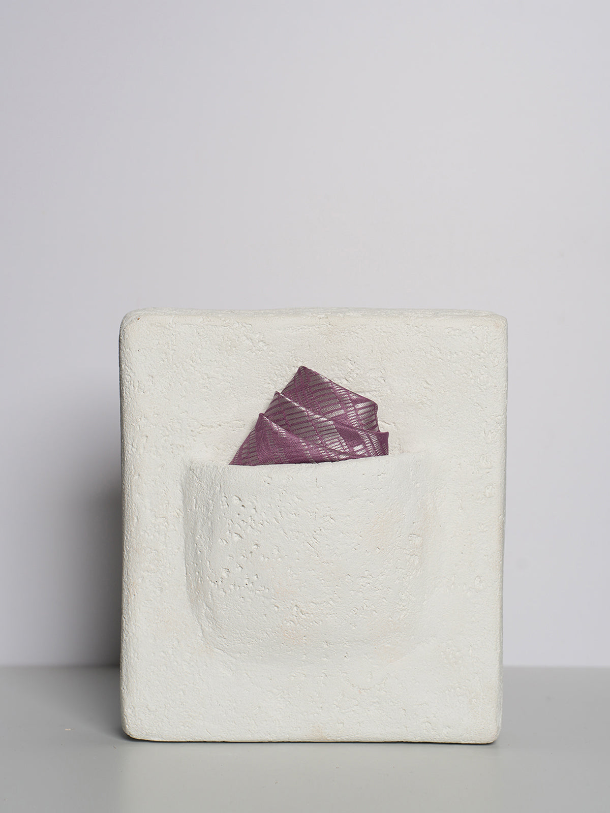 Handwoven Magenta Silk Pocket Square