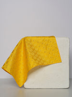 Handwoven Yellow Silk Pocket Square