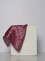 Handwoven Purple Silk Pocket Square
