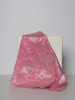 Handwoven Pink Silk Pocket Square