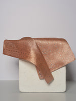 Handwoven Pink Silk Pocket Square