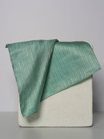 Handwoven Green Silk Pocket Square