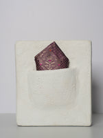Handwoven Purple Silk Pocket Square