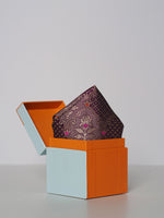 Handwoven Purple Silk Pocket Square