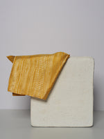 Handwoven Yellow Silk Pocket Square