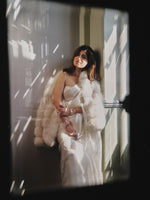 Handwoven Porcelain White Organza Saree