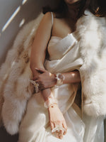 Handwoven Porcelain White Organza Saree