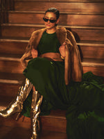 Handwoven Hunter Green Silk Saree