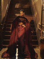 Handwoven Chocolate Brown Satin Saree