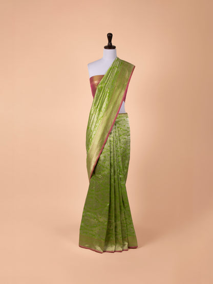 Handwoven Green Silk Saree