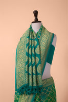 Handwoven Green Georgette Saree