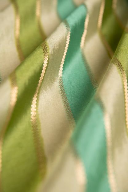 Handwoven Multicolor Silk Fabric