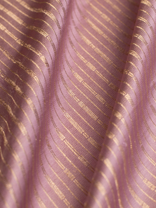 Handwoven Pink Satin Silk Fabric