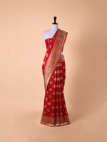 Handwoven Red Silk Saree