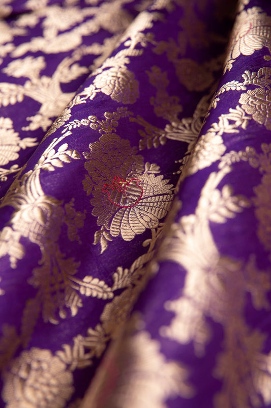 Handwoven Purple Silk Fabric