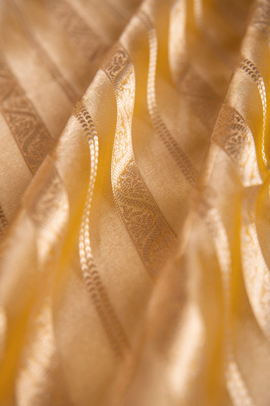 Handwoven Gold Tissue Fabric