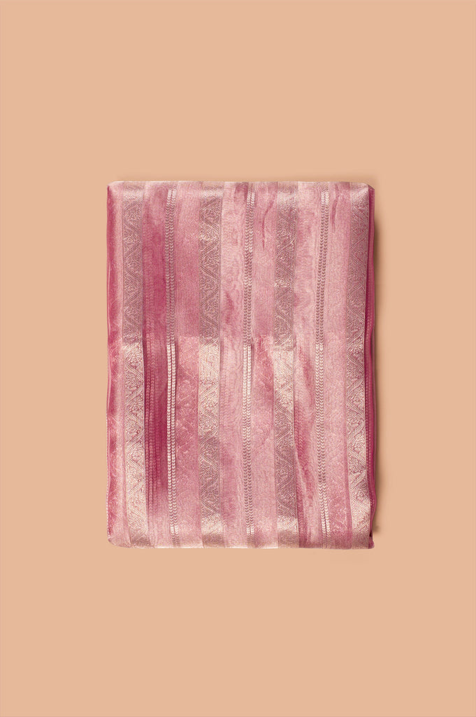 Handwoven Pink Tissue Fabric