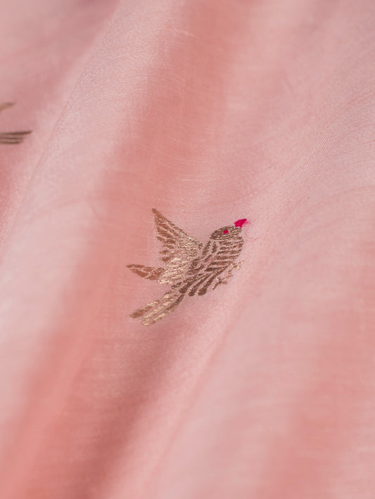 Handwoven Pink Linen Fabric