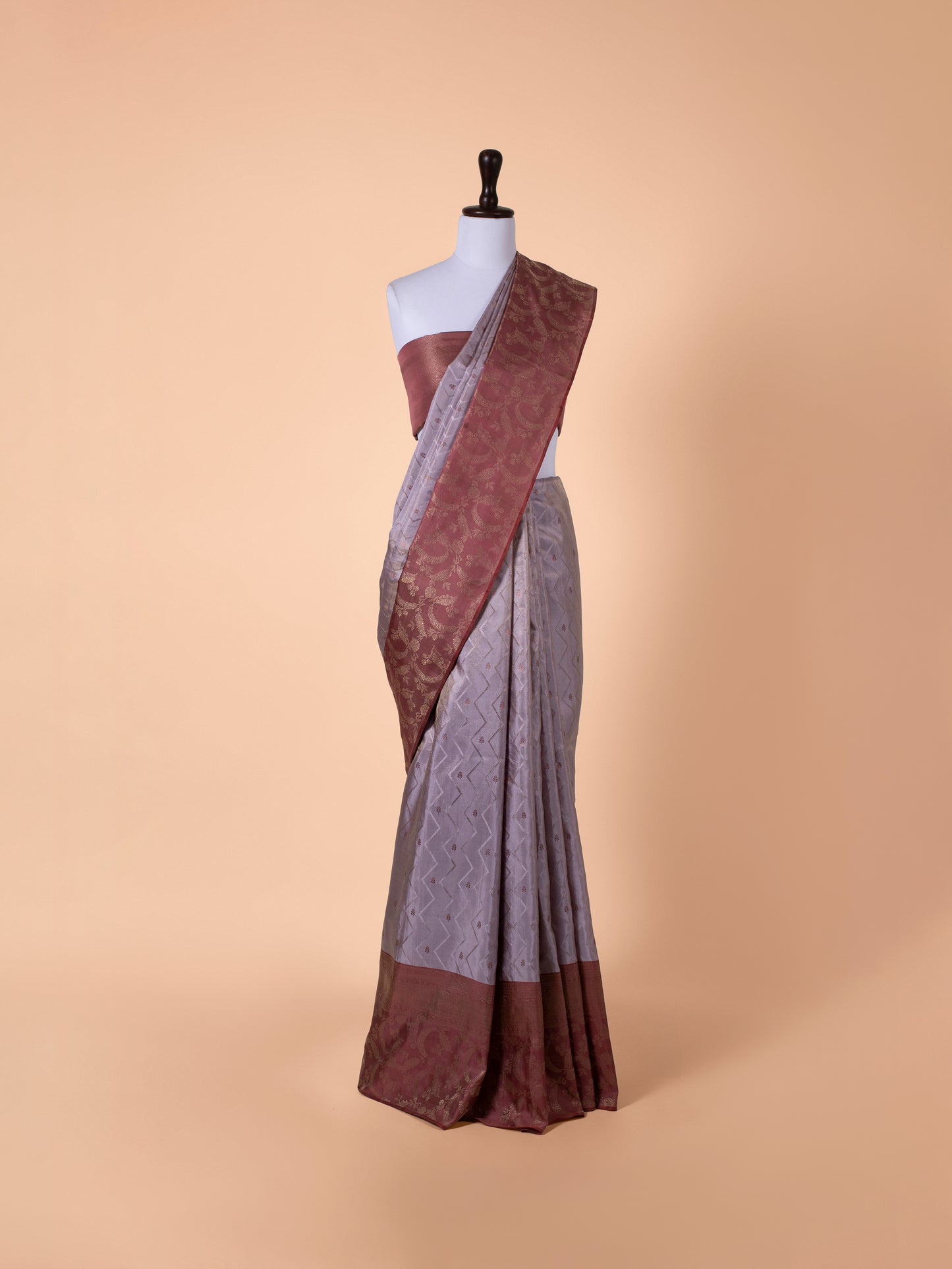 Handwoven Purple Kanjivaram Silk Saree