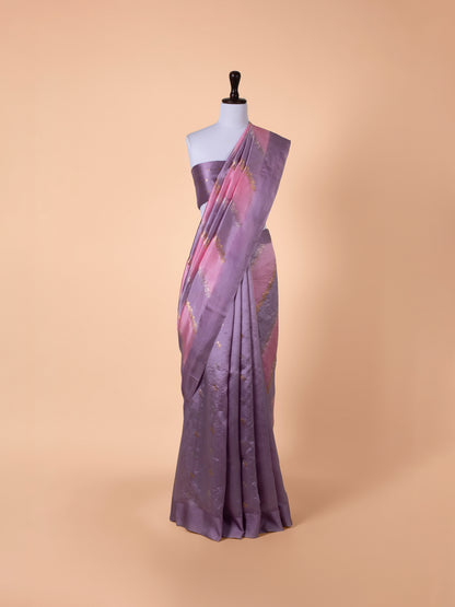 Handwoven Purple Silk Saree