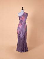 Handwoven Purple Silk Saree
