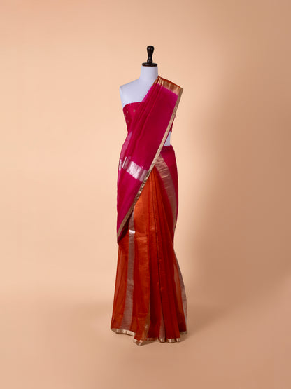 Handwoven Multicolor Organza Saree