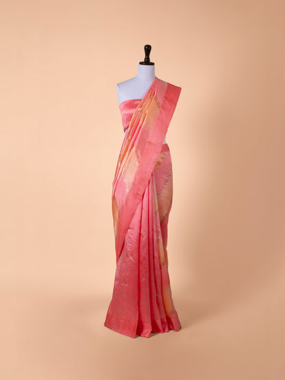 Handwoven Pink Silk Saree