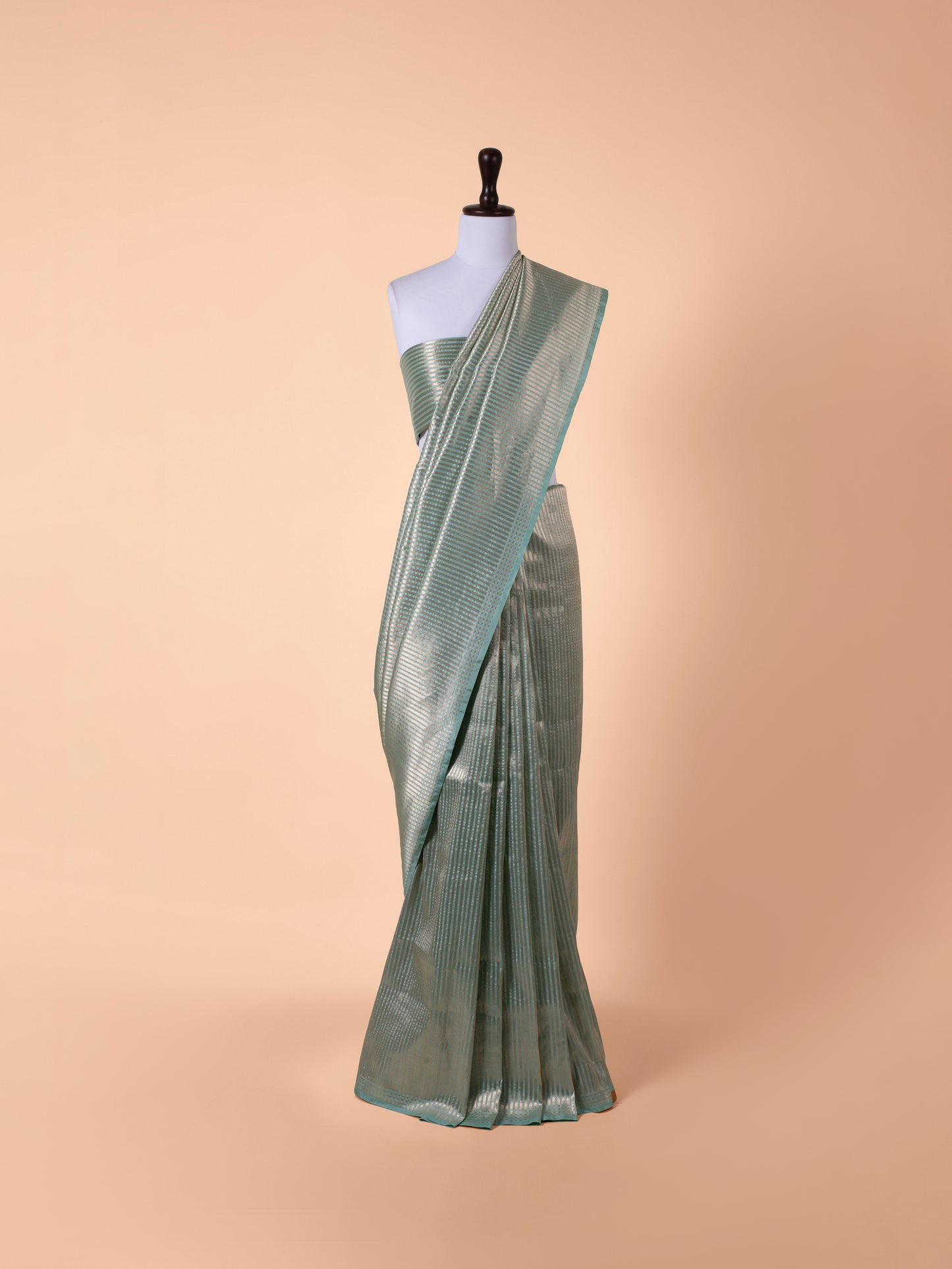 Handwoven Sea Green Silk Saree