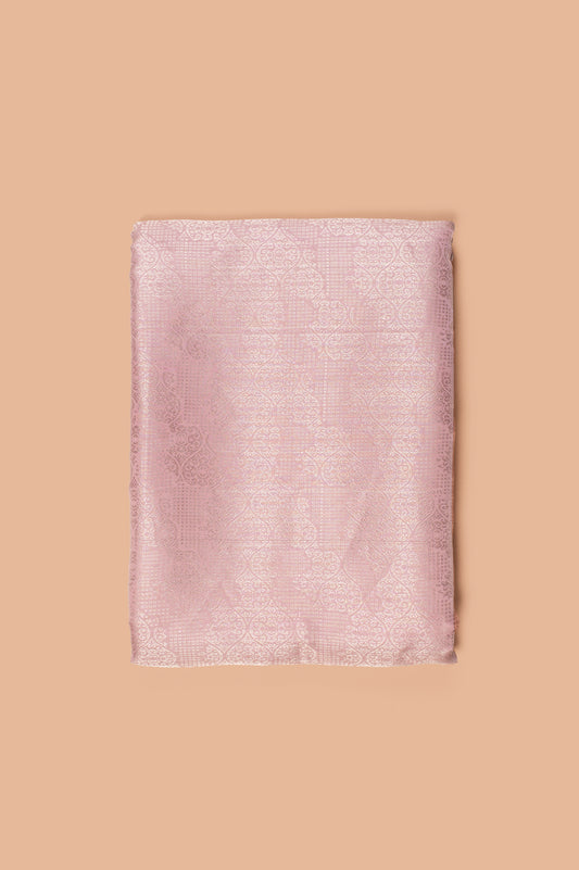 Handwoven Pink Satin Silk Fabric