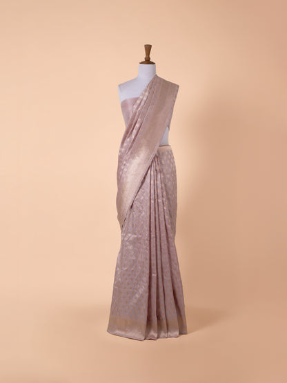 Handwoven Beige Silk Saree