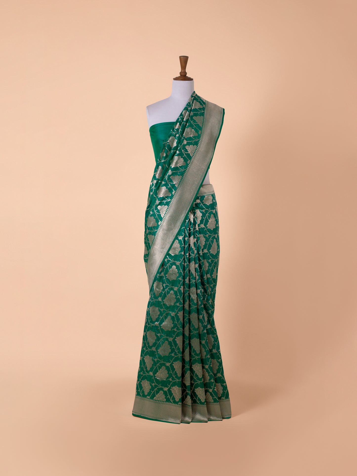 Handwoven Green Silk Saree