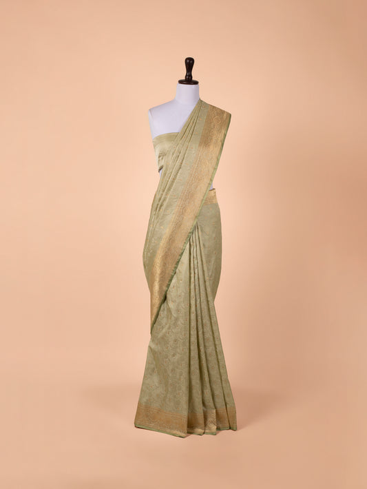 Handwoven Green Silk Saree