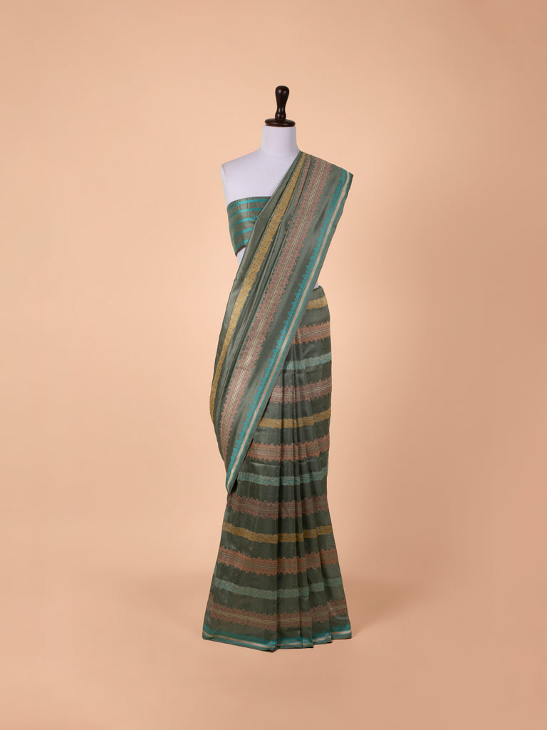 Handwoven Green Silk Saree