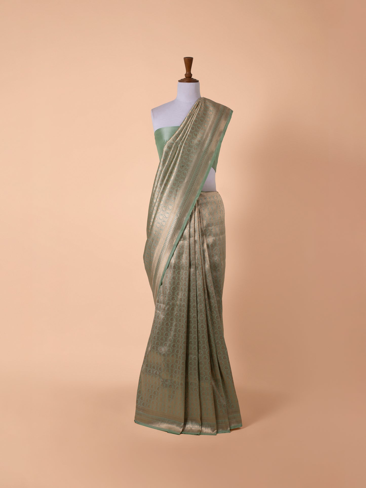 Handwoven Green Silk Saree