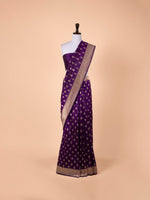 Handwoven Purple Silk Saree