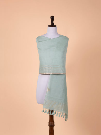 Handwoven Turquoise Blue Dupatta