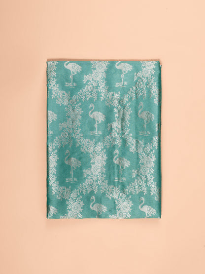 Handwoven Sea Green Silk Fabric