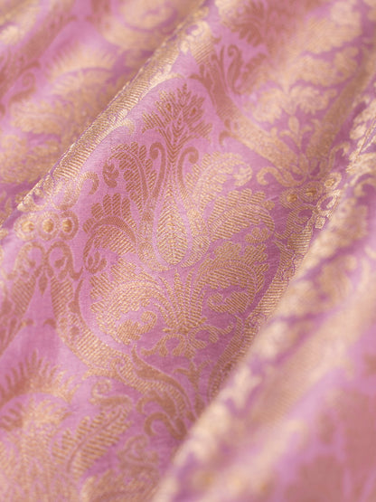 Handwoven Mauve Silk Fabric