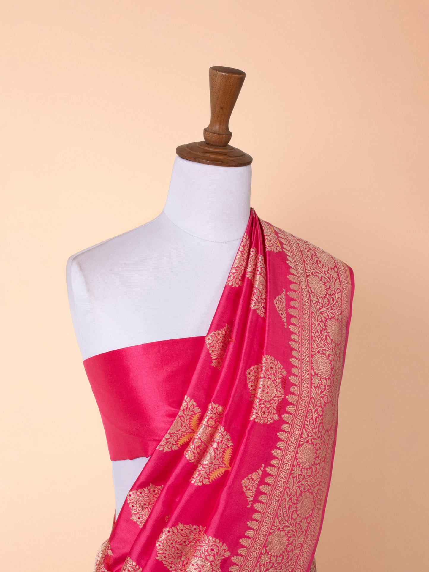 Handwoven Pink Silk Saree