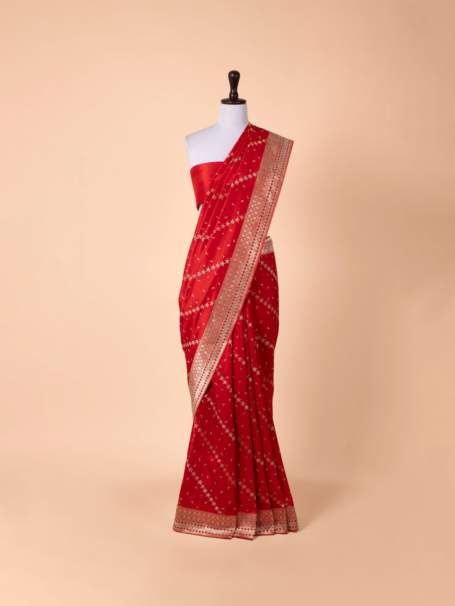 Handwoven Red Silk Saree