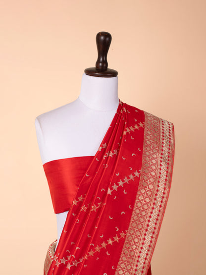 Handwoven Red Silk Saree