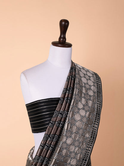 Handwoven Black Silk Saree