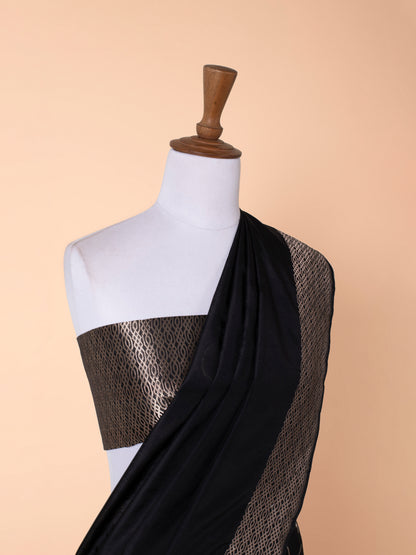 Handwoven Black Silk Saree