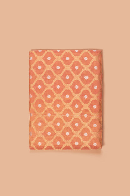 Handwoven Orange Tissue Fabric