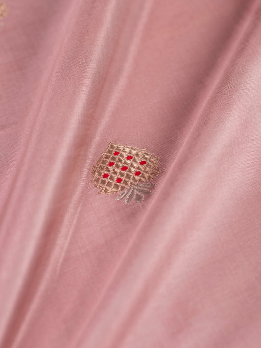 Handwoven Mauve Silk Fabric