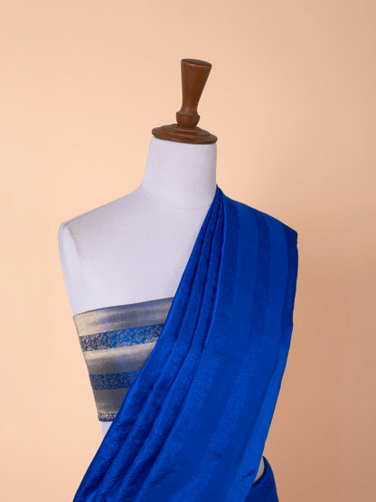 Handwoven Blue Silk Saree