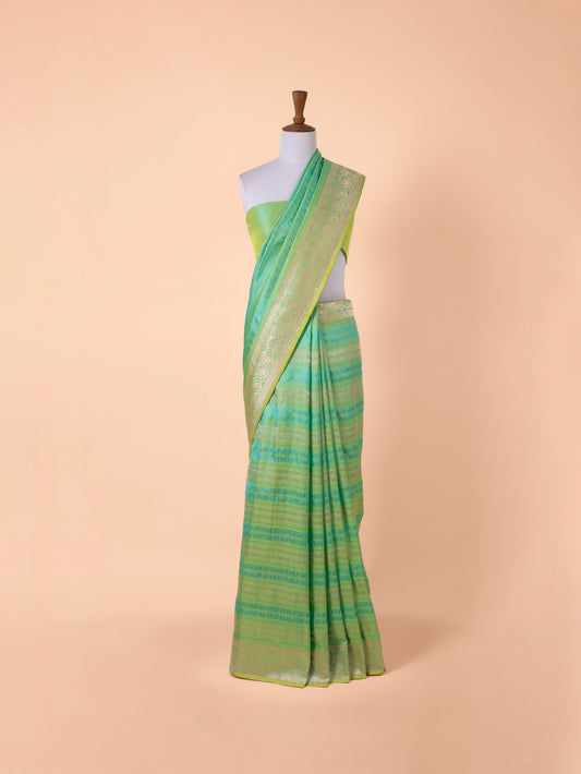 Handwoven Green Silk Saree