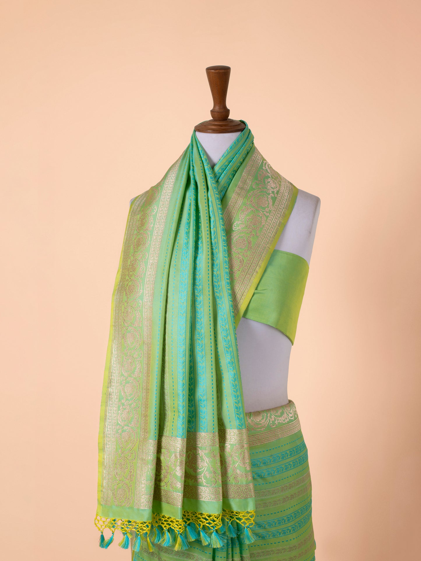 Handwoven Green Silk Saree