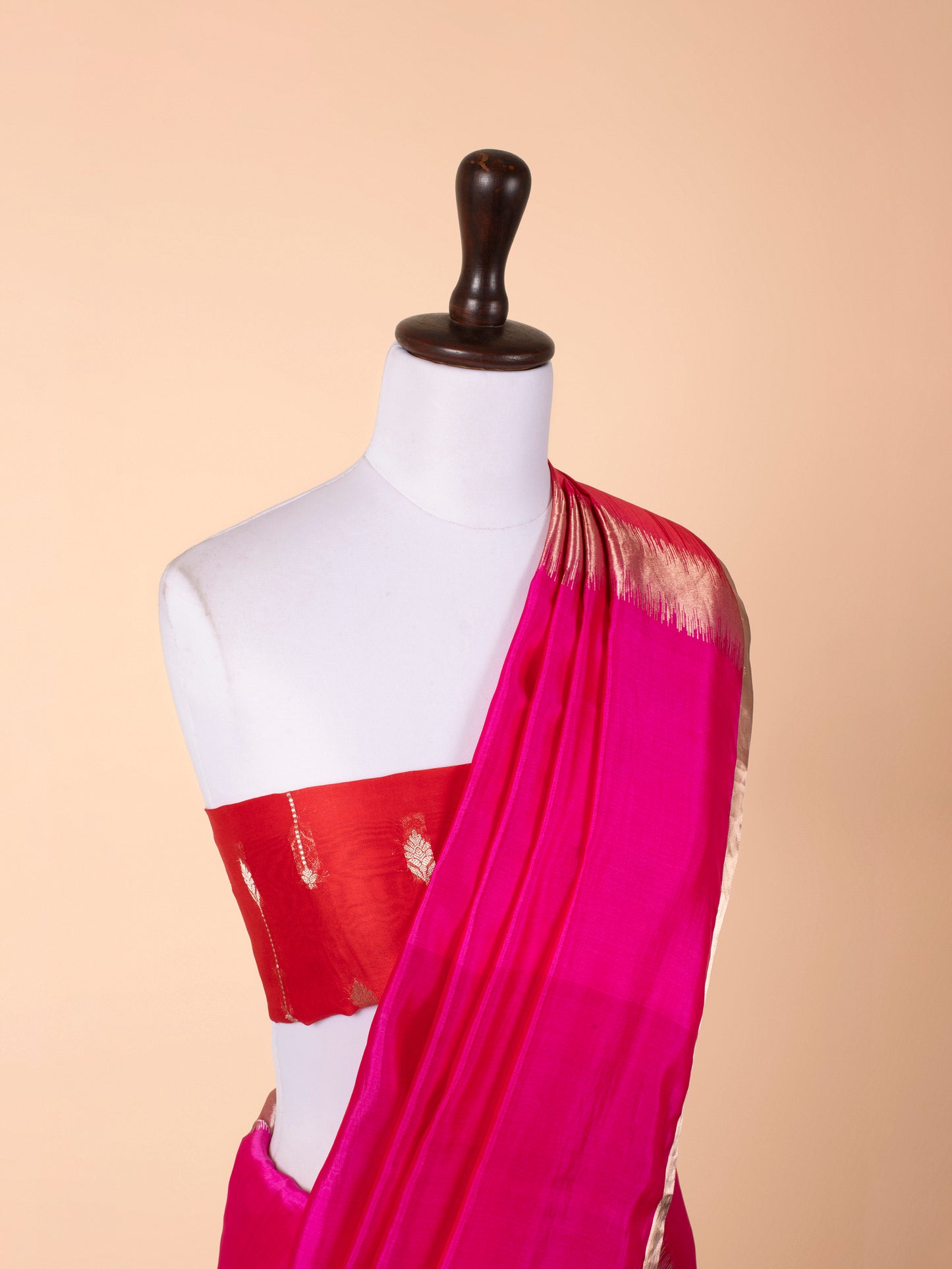 Handwoven Red Silk Saree